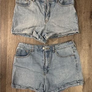 Forever 21 Light Blue Jean Shorts